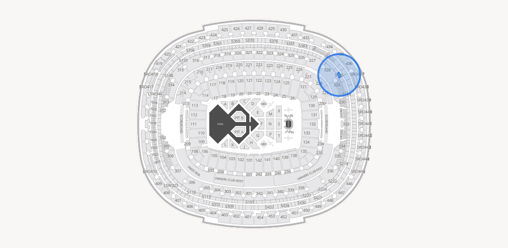 Northwest Stadium Seating Chart