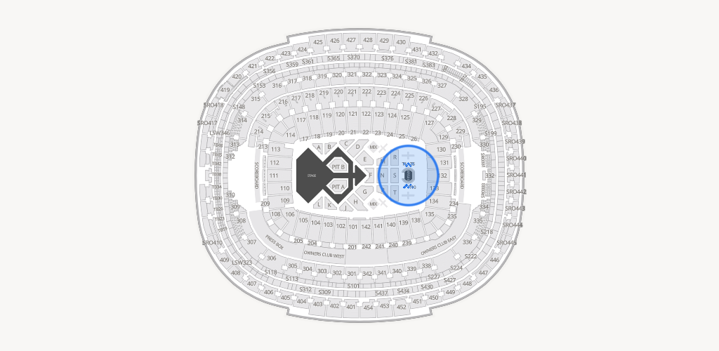 Northwest Stadium Seating Chart
