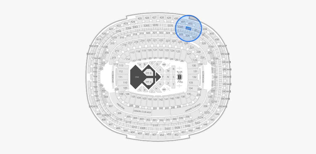 Northwest Stadium Seating Chart