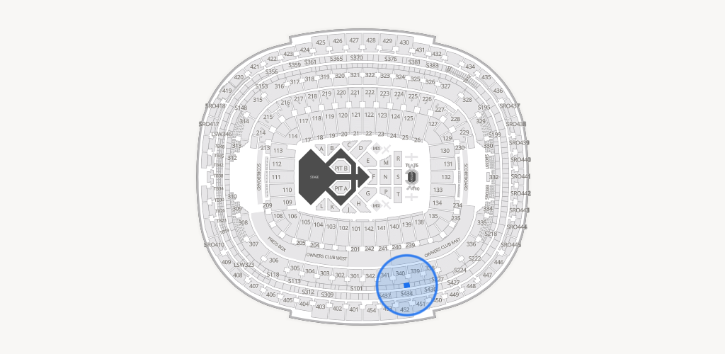 Northwest Stadium Seating Chart