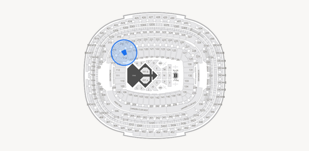Northwest Stadium Seating Chart