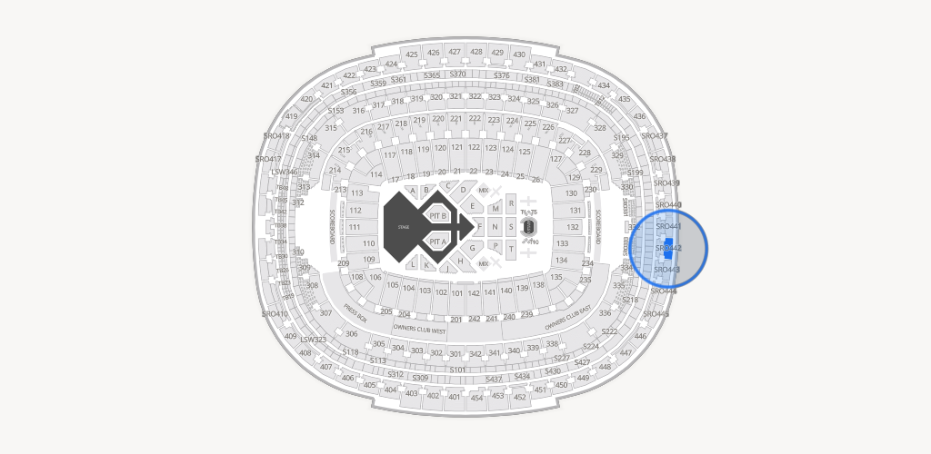 Northwest Stadium Seating Chart