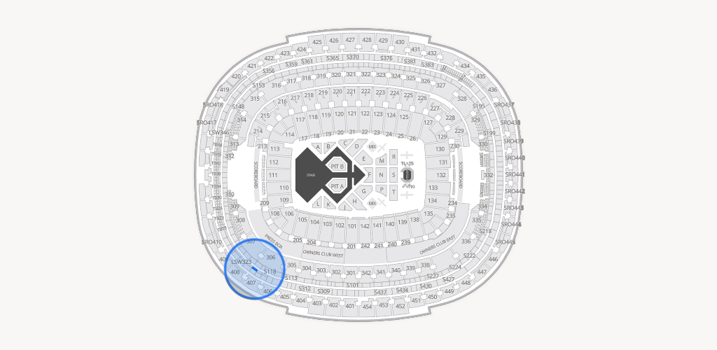 Northwest Stadium Seating Chart