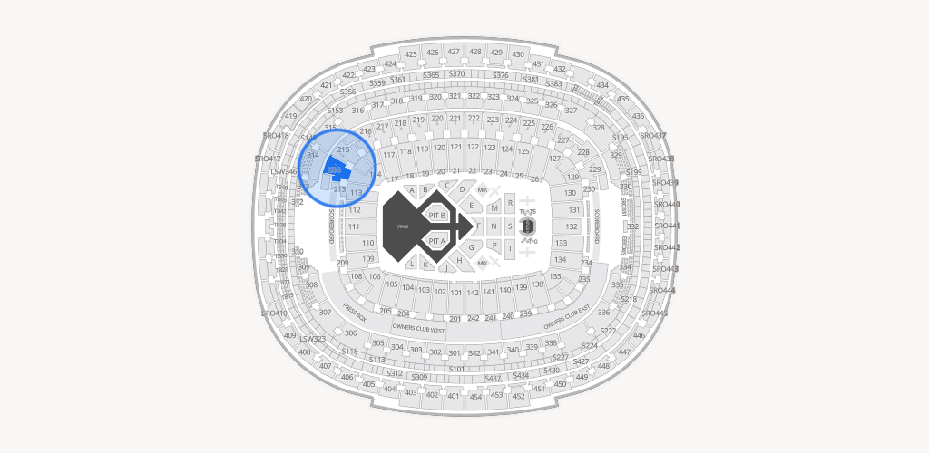 Northwest Stadium Seating Chart