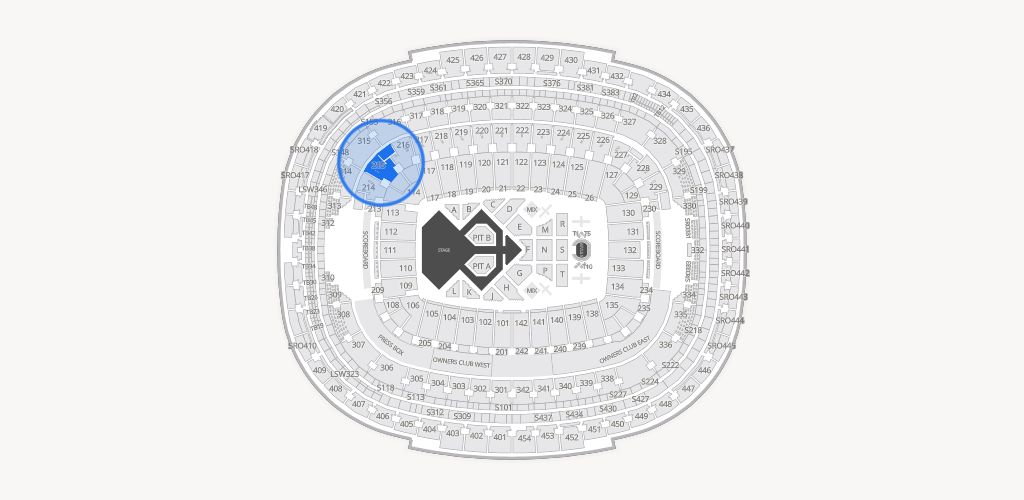 Northwest Stadium Seating Chart