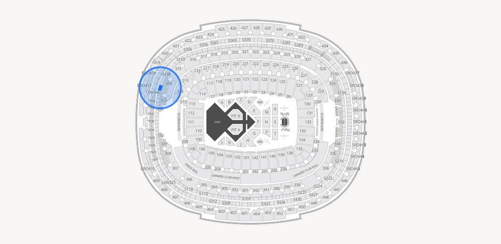 Northwest Stadium Seating Chart