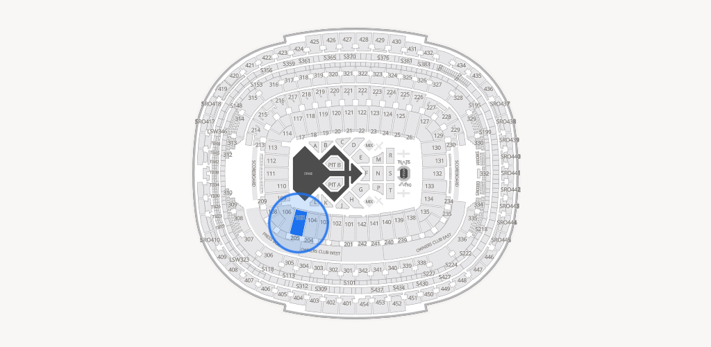 Northwest Stadium Seating Chart