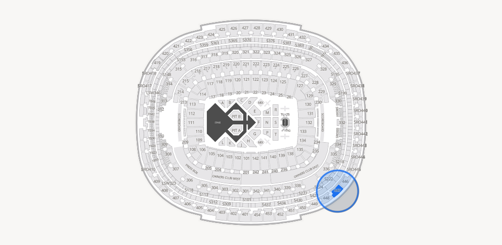 Northwest Stadium Seating Chart