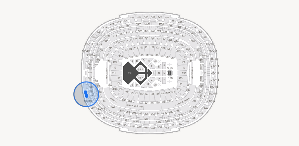 Northwest Stadium Seating Chart