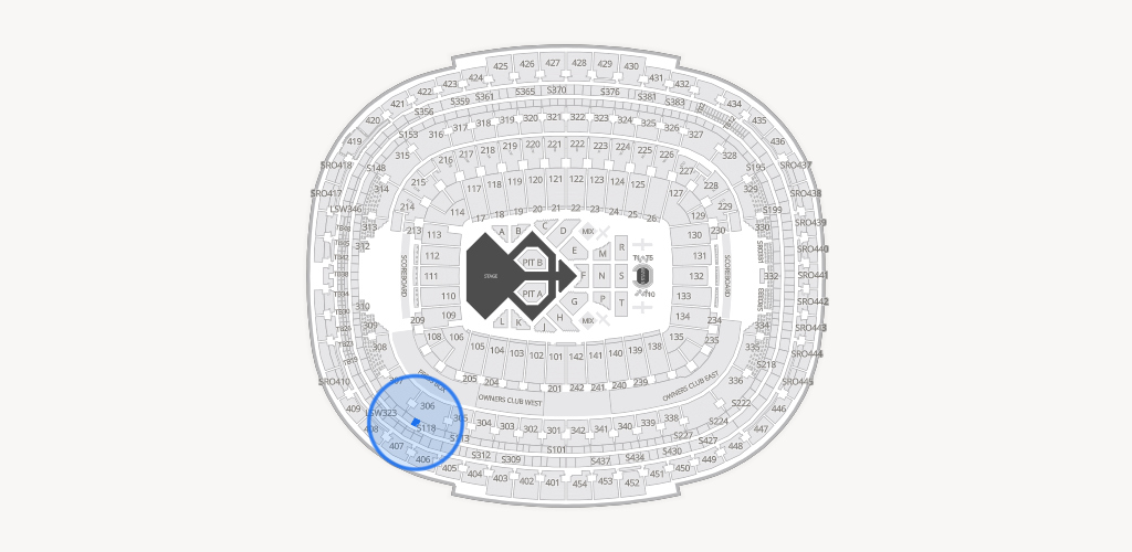 Northwest Stadium Seating Chart