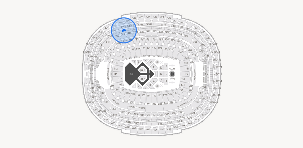 Northwest Stadium Seating Chart
