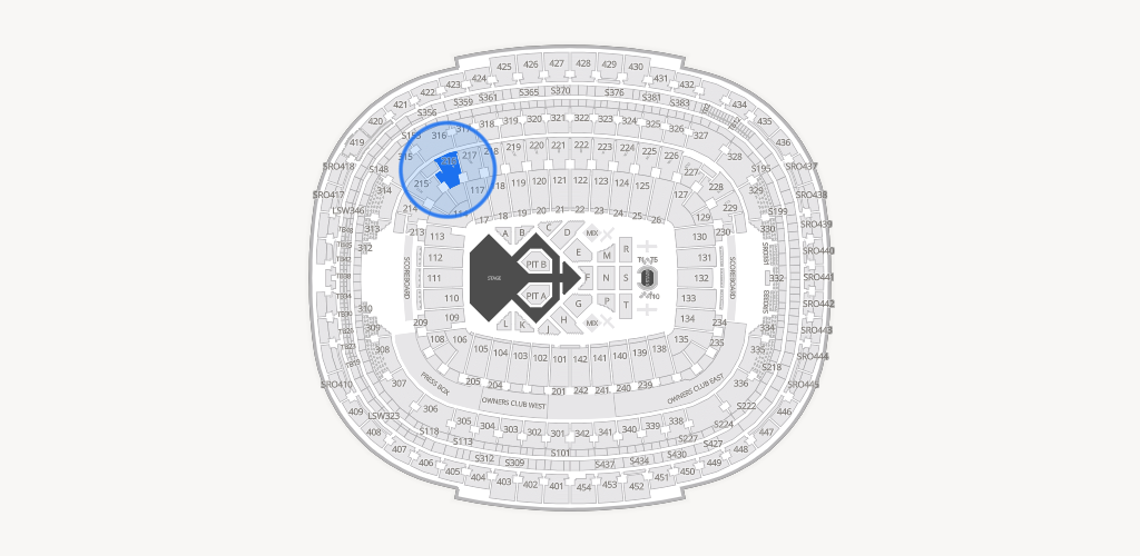 Northwest Stadium Seating Chart