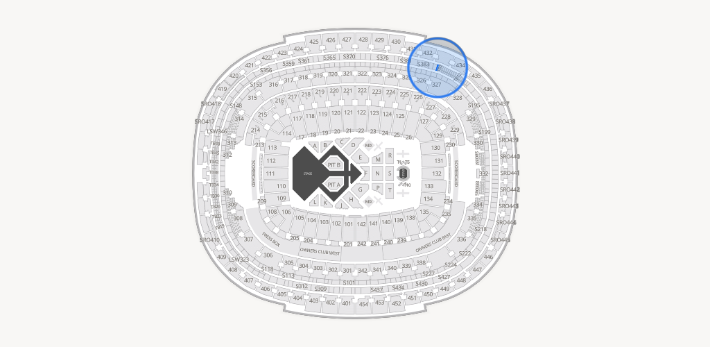 Northwest Stadium Seating Chart