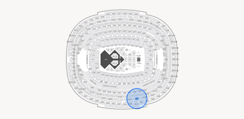 Northwest Stadium Seating Chart