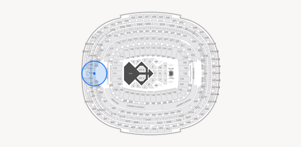 Northwest Stadium Seating Chart