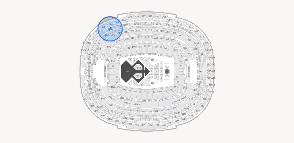 Northwest Stadium Seating Chart