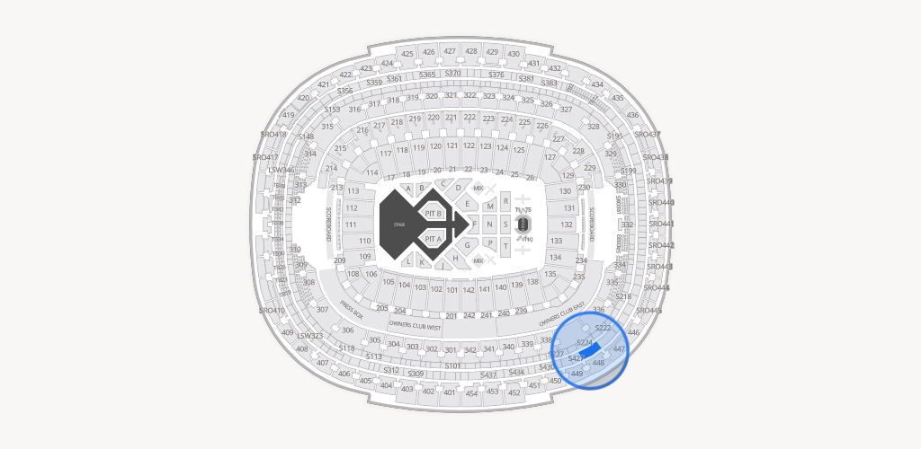 Northwest Stadium Seating Chart