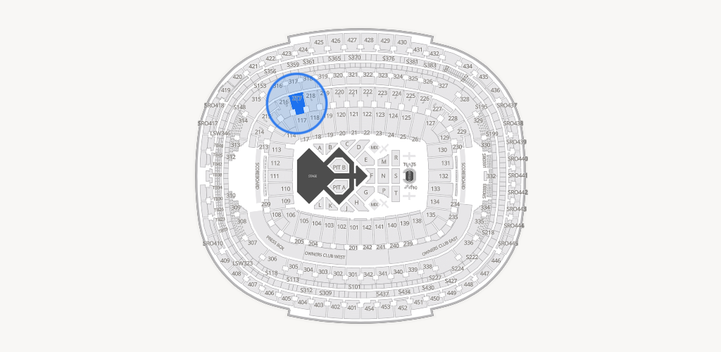 Northwest Stadium Seating Chart