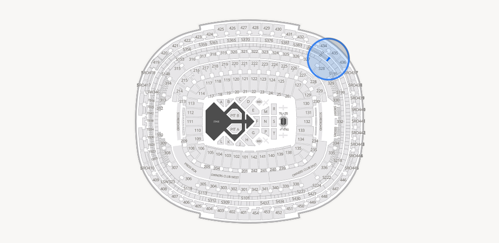 Northwest Stadium Seating Chart