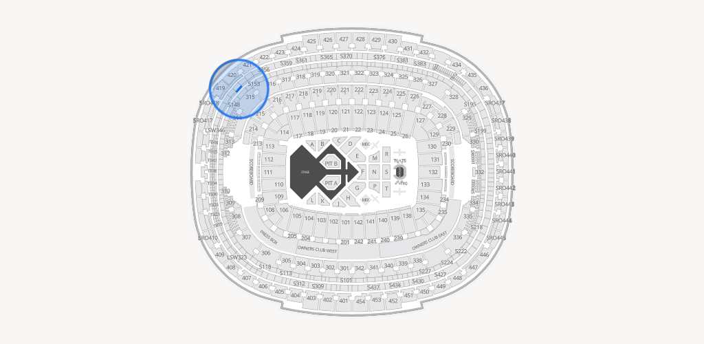 Northwest Stadium Seating Chart