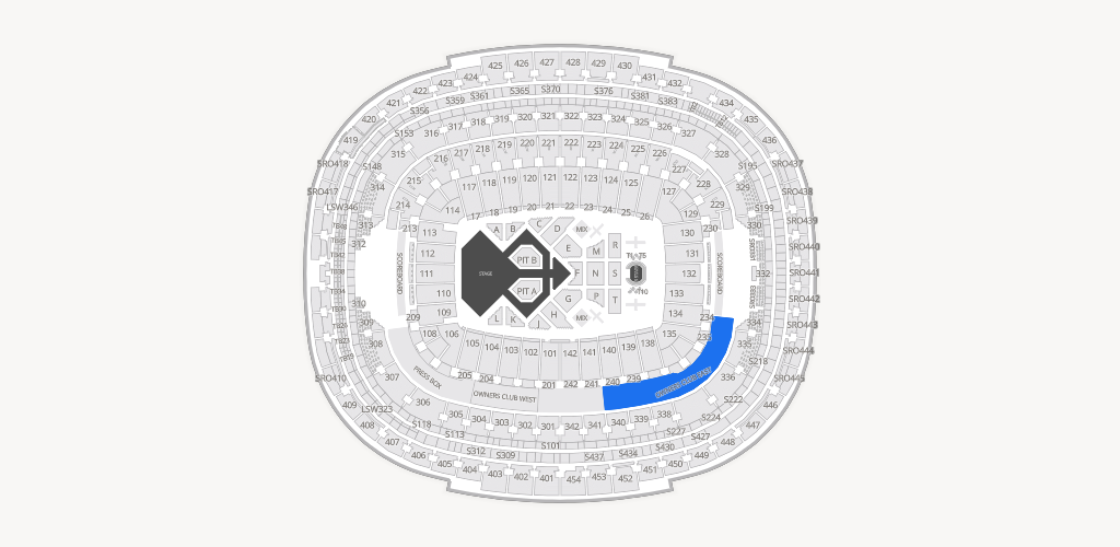 Northwest Stadium Seating Chart