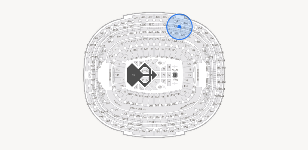 Northwest Stadium Seating Chart