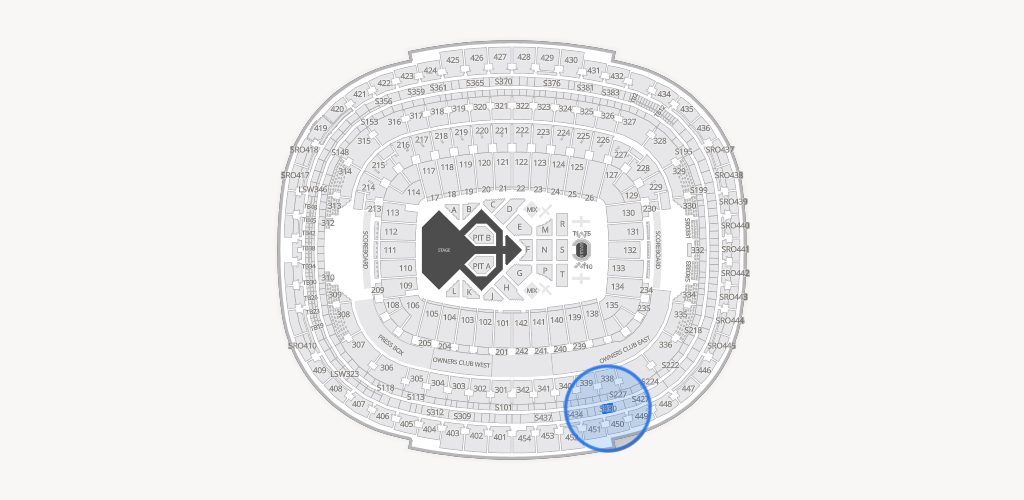 Northwest Stadium Seating Chart