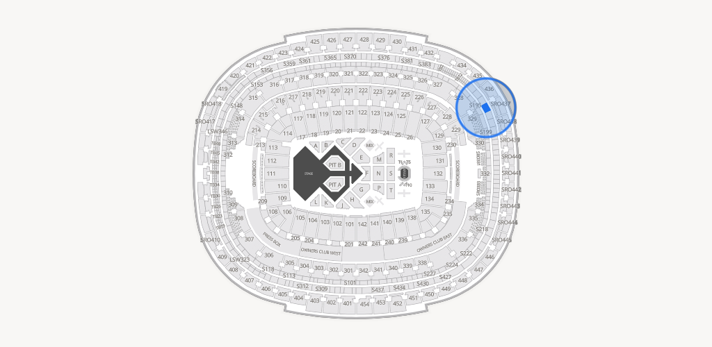 Northwest Stadium Seating Chart