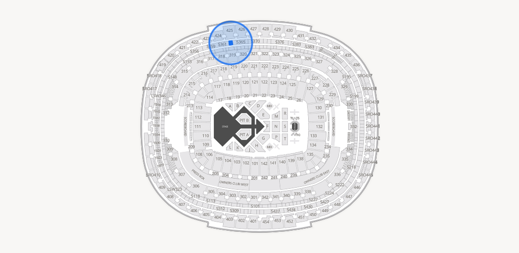 Northwest Stadium Seating Chart