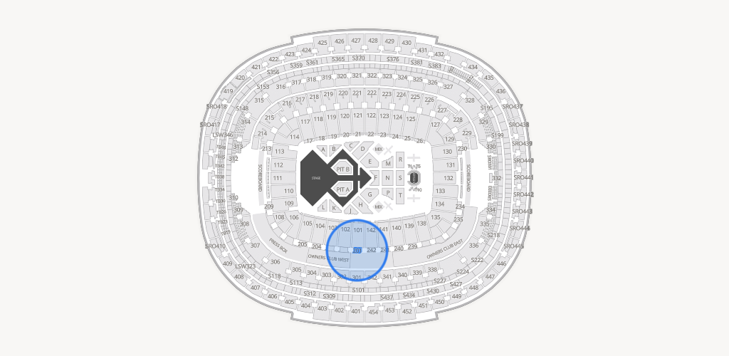 Northwest Stadium Seating Chart