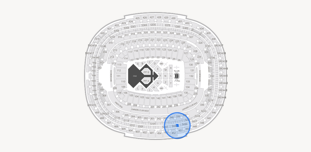 Northwest Stadium Seating Chart