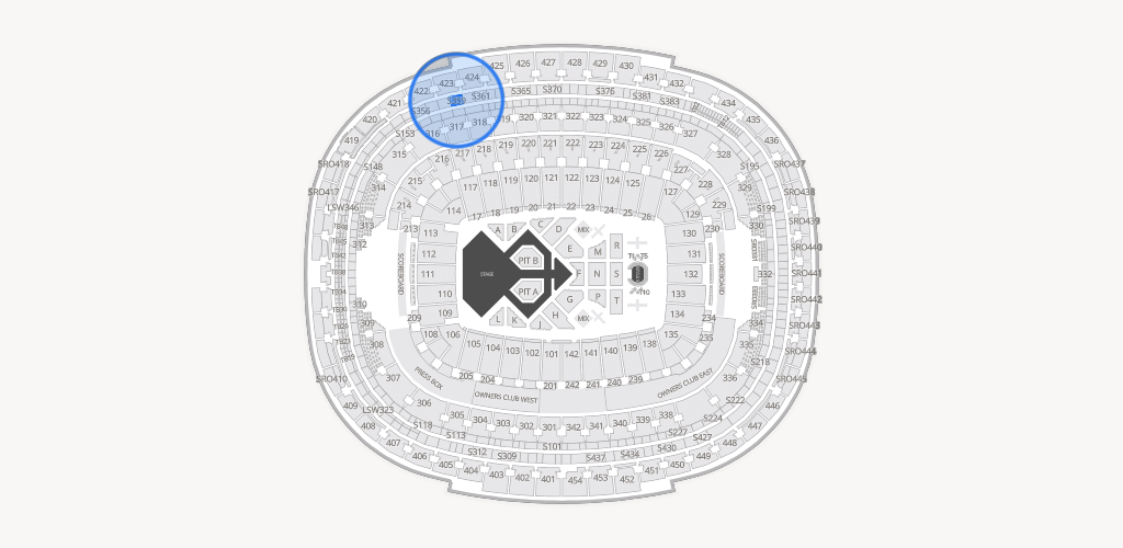 Northwest Stadium Seating Chart