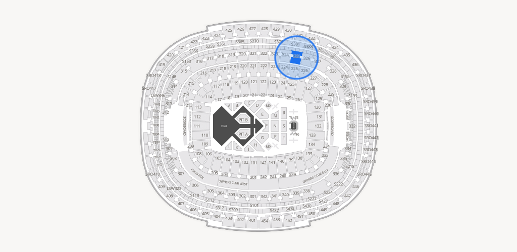 Northwest Stadium Seating Chart