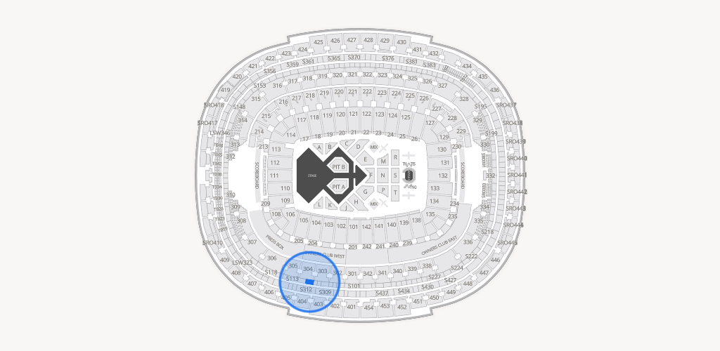 Northwest Stadium Seating Chart
