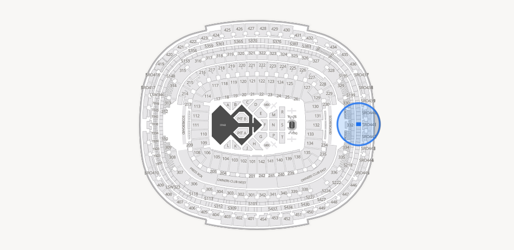 Northwest Stadium Seating Chart