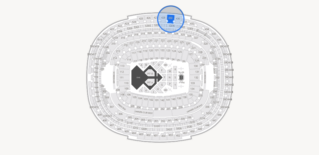 Northwest Stadium Seating Chart