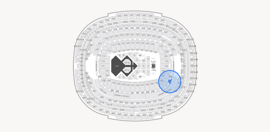 Northwest Stadium Seating Chart