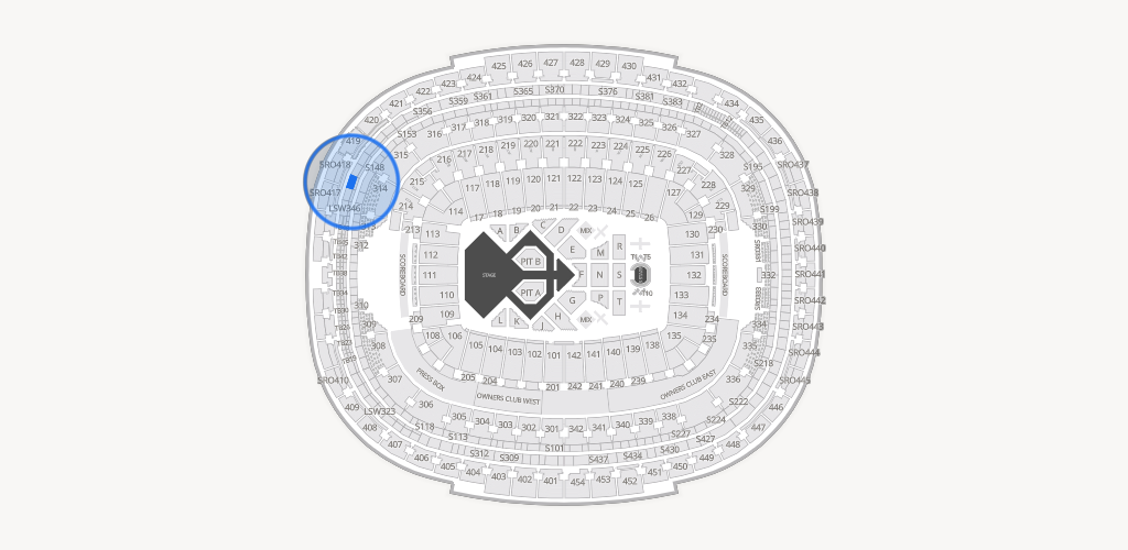 Northwest Stadium Seating Chart