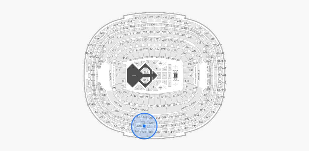 Northwest Stadium Seating Chart