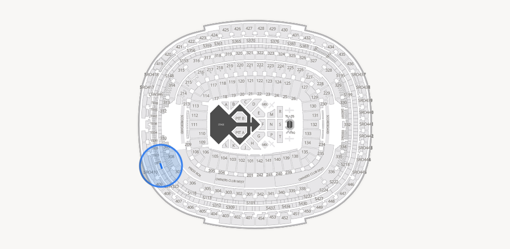 Northwest Stadium Seating Chart