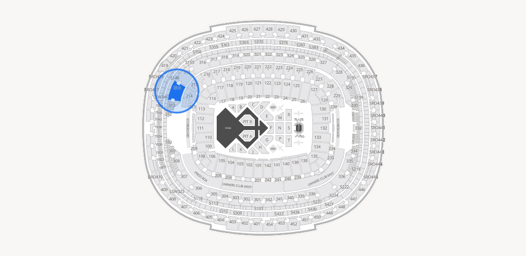 Northwest Stadium Seating Chart