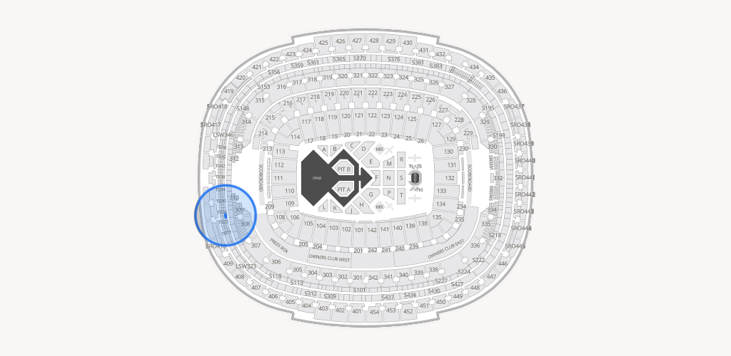 Northwest Stadium Seating Chart