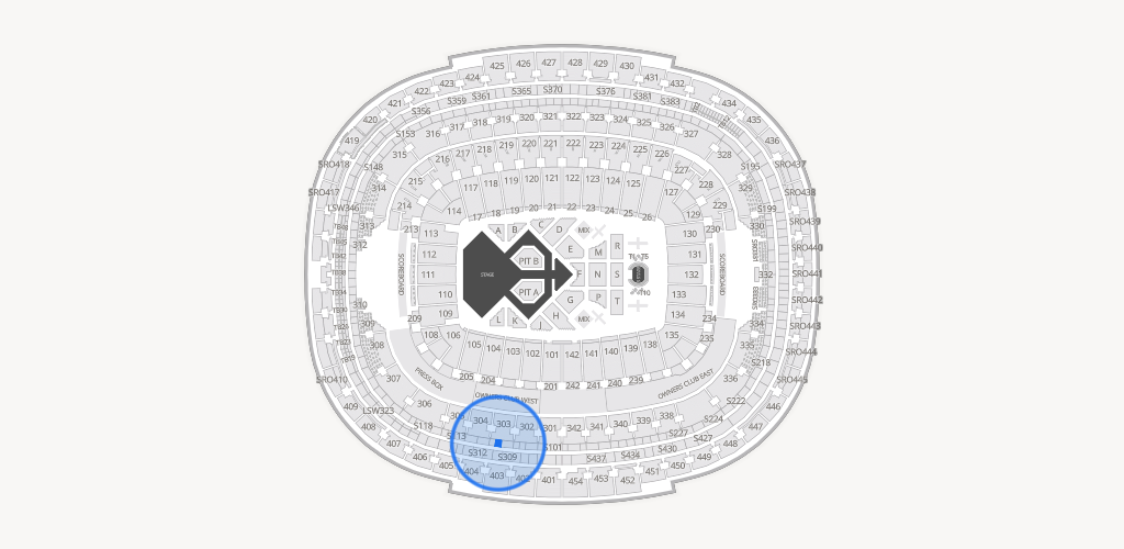 Northwest Stadium Seating Chart