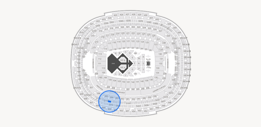Northwest Stadium Seating Chart