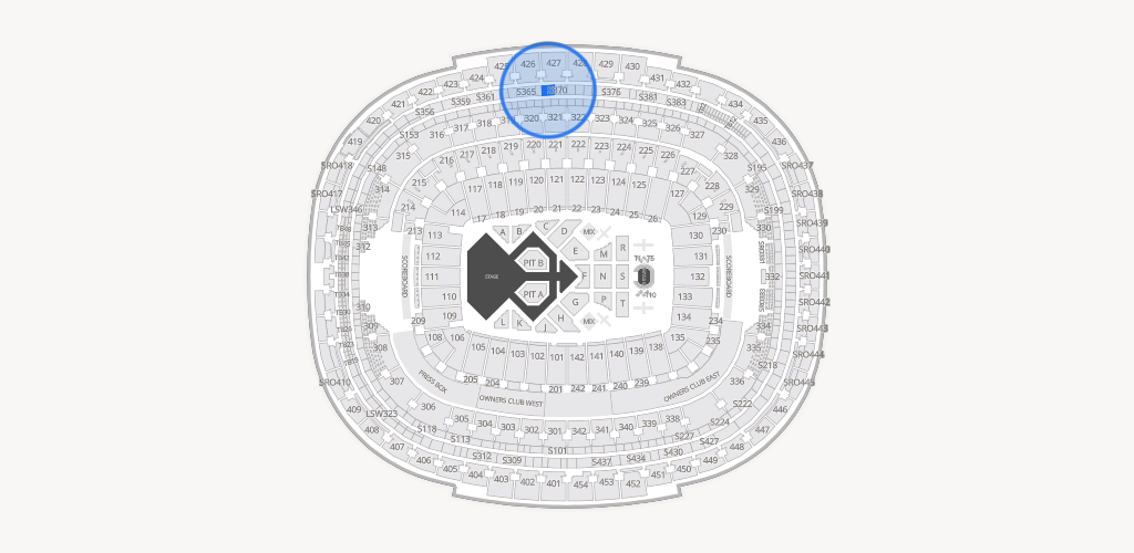 Northwest Stadium Seating Chart