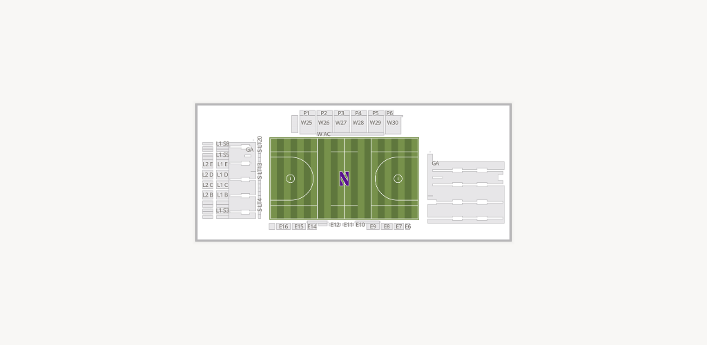 Northwestern Medicine Field at Martin Stadium Seating Chart