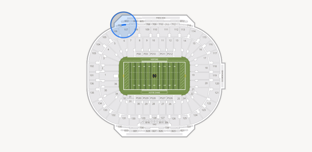 Notre Dame Stadium Seating Chart