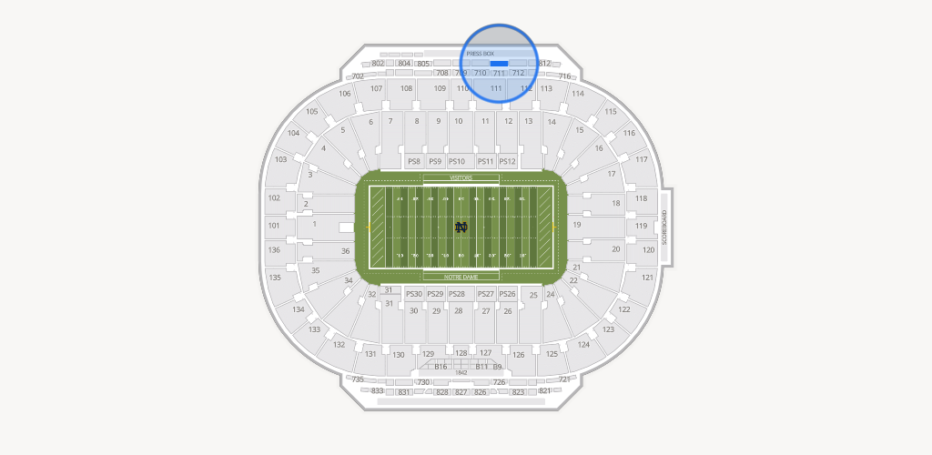 Notre Dame Stadium Seating Chart