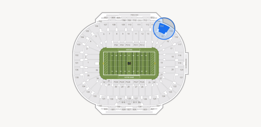 Notre Dame Stadium Seating Chart