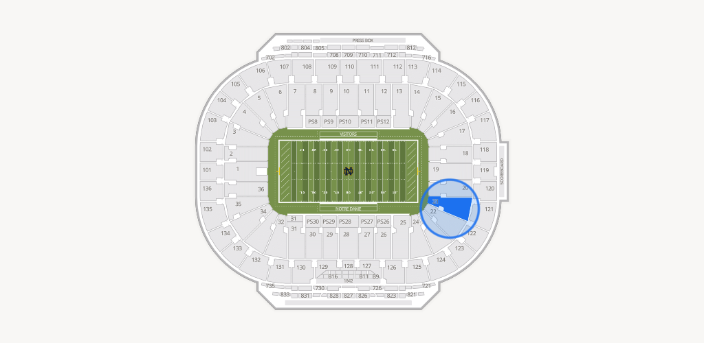 Notre Dame Stadium Seating Chart